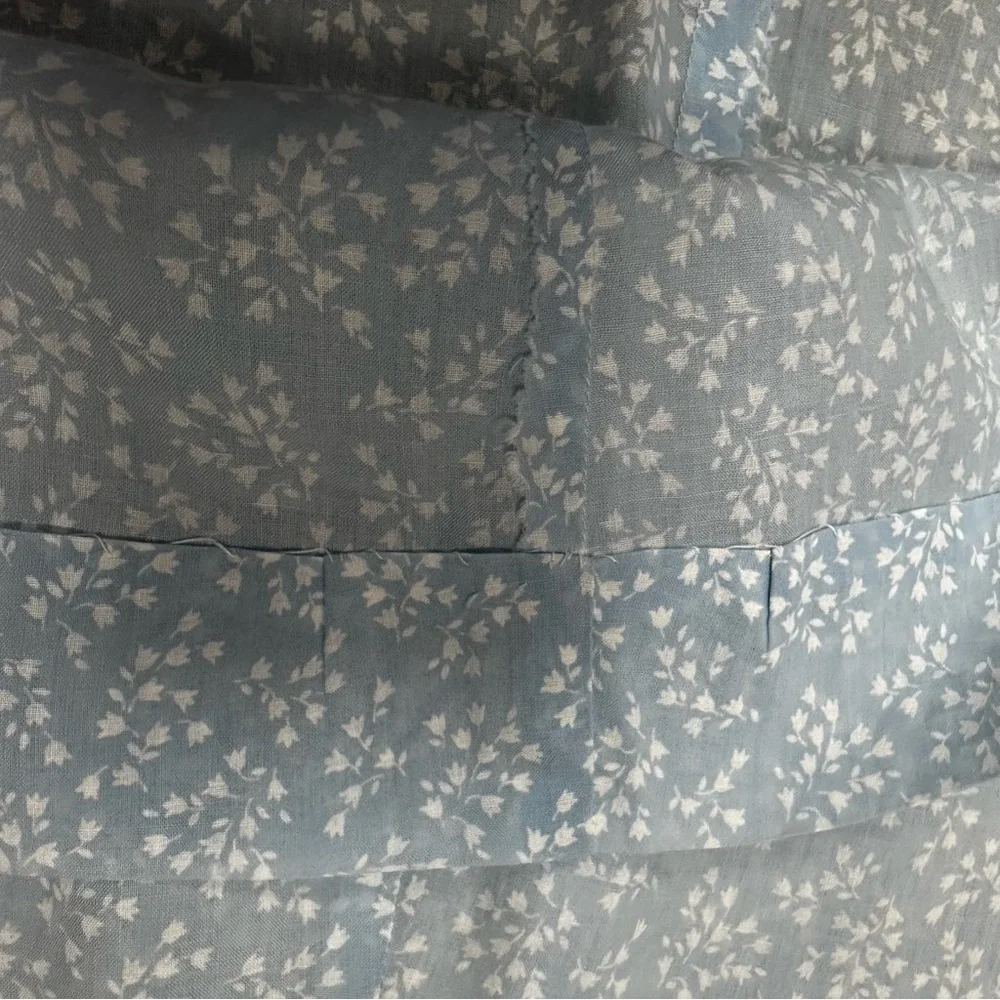 Vintage Light Blue Collared Button-Up Dress - Picture 8 of 8